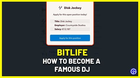 How To Become A Famous DJ In Bitlife (Easy Steps)